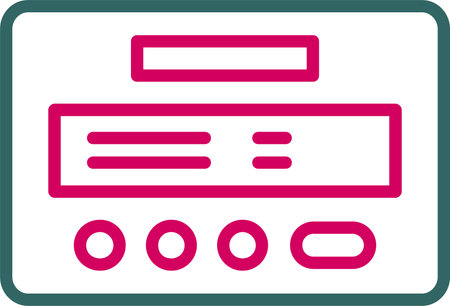 Pager Vector Icon Designのイラスト素材