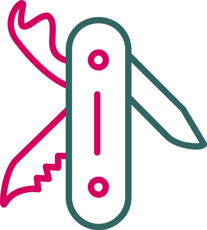 Swiss Army Knife Vector Icon Design