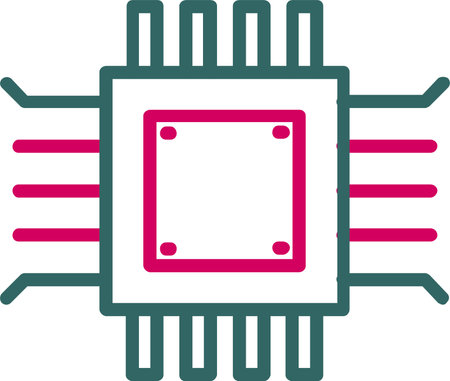 Microchip Vector Icon Design