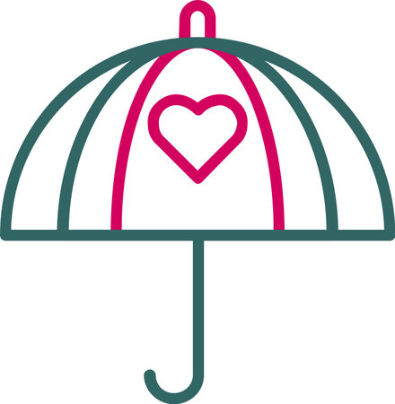 Umbrella Vector Icon Designのイラスト素材