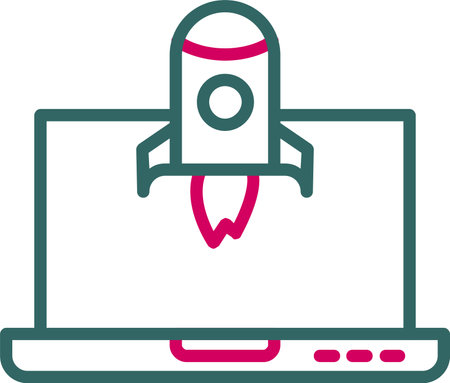 Laptop Vector Icon Designのイラスト素材