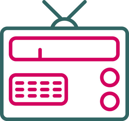 Radio Vector Icon Designのイラスト素材