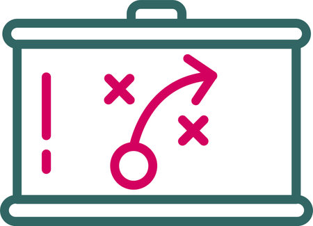 Strategy Vector Icon Designのイラスト素材