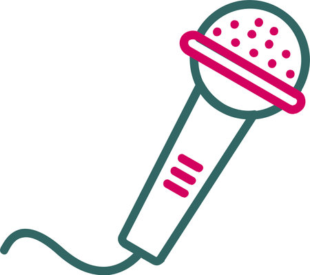 Microphone Vector Icon Designのイラスト素材