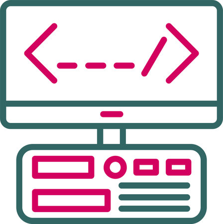 Desktop Vector Icon Designのイラスト素材