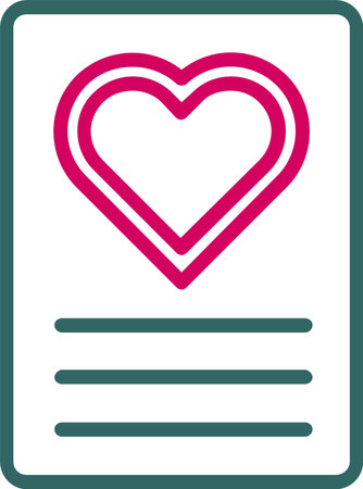 Heart Vector Icon Designのイラスト素材