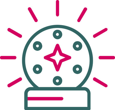 Crystal Ball Vector Icon Designのイラスト素材