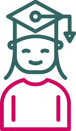Student Vector Icon Designのイラスト素材