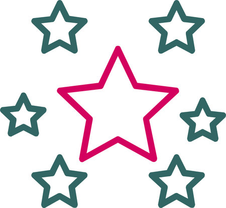 Stars Vector Icon Designのイラスト素材