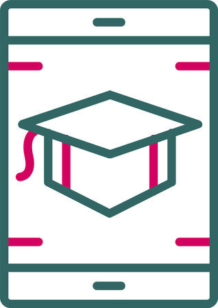 Online Learning Vector Icon Designのイラスト素材