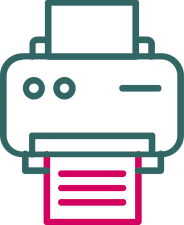 Printer Vector Icon Designのイラスト素材