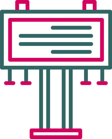 Billboard Vector Icon Designのイラスト素材