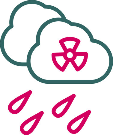 Acid Rain Vector Icon Designのイラスト素材