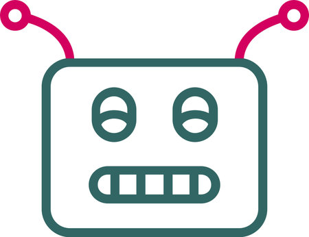 Robbot Vector Icon Designのイラスト素材