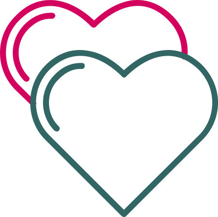 Heart Vector Icon Designのイラスト素材