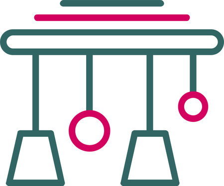 Chandelier Vector Icon Designのイラスト素材