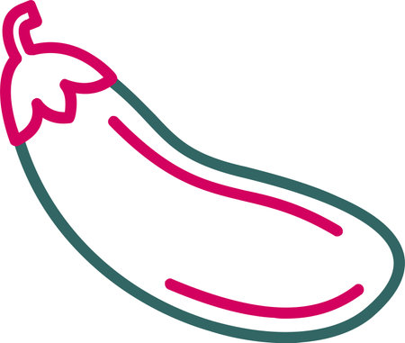 Aubergine Vector Icon Designのイラスト素材
