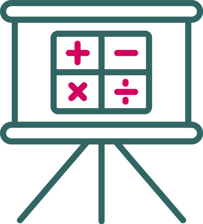 Mathematics Vector Vector Icon Designのイラスト素材