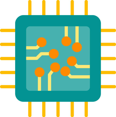 Cpu Vector Icon Designのイラスト素材