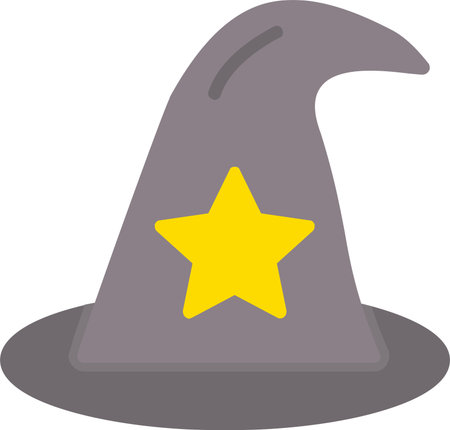 Witch Hat Vector Icon Designのイラスト素材