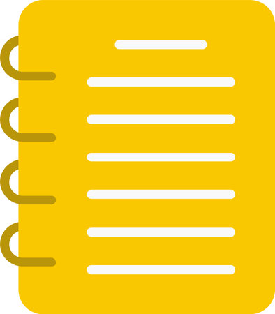 Note Book Vector Icon Designのイラスト素材