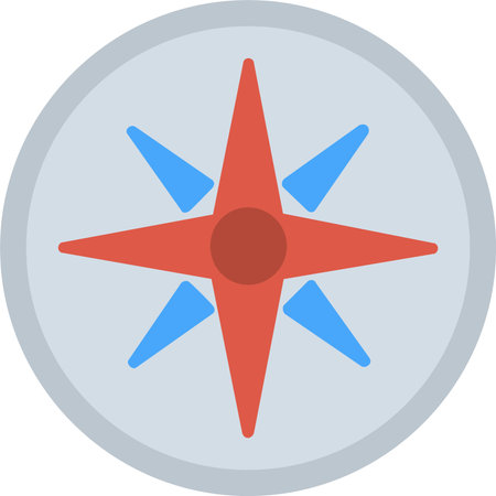 Compass Vector Icon Designのイラスト素材