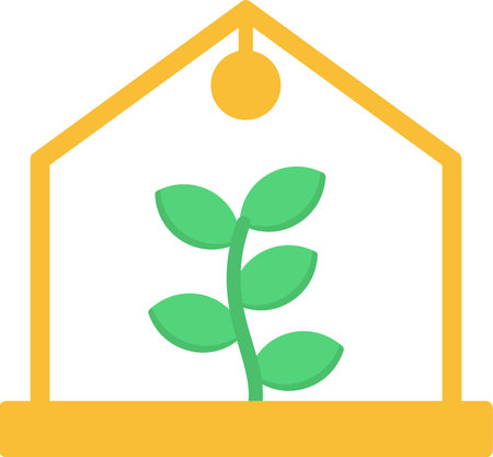 Greenhouse Vector Icon Designのイラスト素材