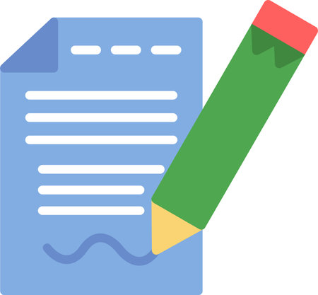 Signing Contract Vector Icon Designのイラスト素材