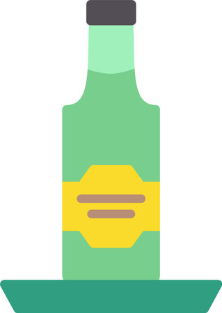 Beer Bottle Vector Icon Designのイラスト素材