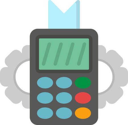 Pos Terminal Vector Icon Designのイラスト素材
