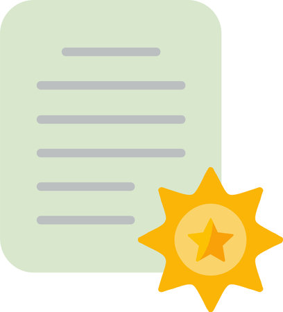 Certificate Vector Icon Designのイラスト素材