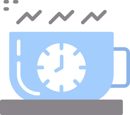 Coffee Time Vector Icon Designのイラスト素材