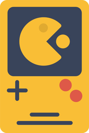 Portable Video Game Console Vector Icon Design