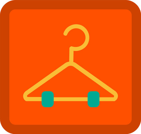 Clothes Hanger Vector Icon Designのイラスト素材