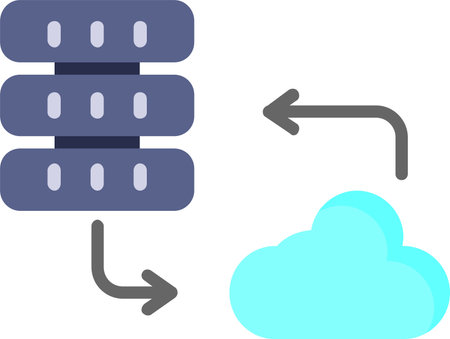 Cloud Server Vector Icon Designのイラスト素材