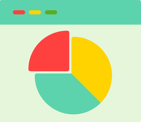 Pie Cart Vector Icon Designのイラスト素材