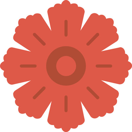 Hibiscus Vector Icon Designのイラスト素材