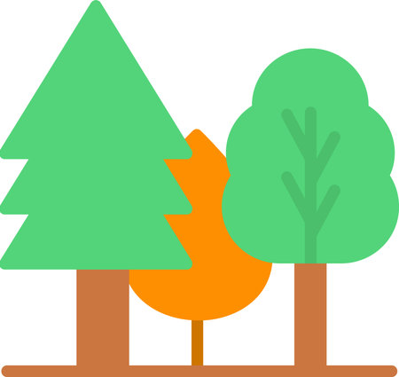 Forest Vector Icon Designのイラスト素材