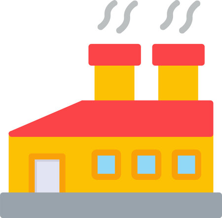 Factory Vector Icon Designのイラスト素材