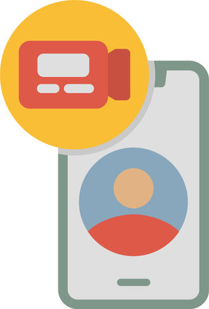 Online Meeting Vector Icon Designのイラスト素材