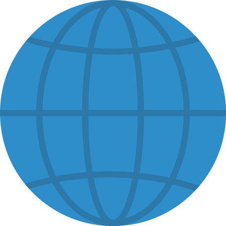 Globe Vector Icon Designのイラスト素材