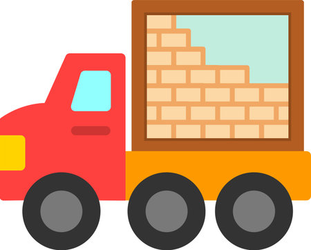 Logistics Delivery Vector Icon Designのイラスト素材