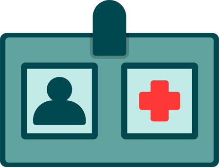 Identification Card Vector Icon Designのイラスト素材