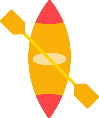 Canoe Vector Icon Designのイラスト素材