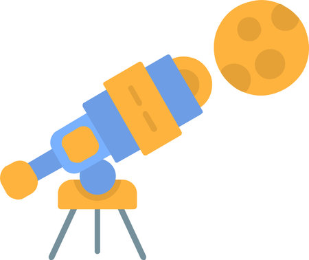 Telescope Vector Icon Designのイラスト素材