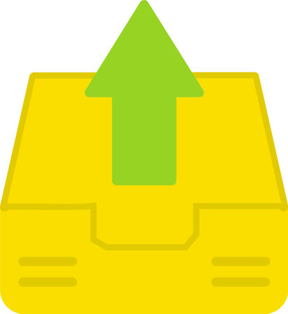 Outbox Vector Icon Designのイラスト素材