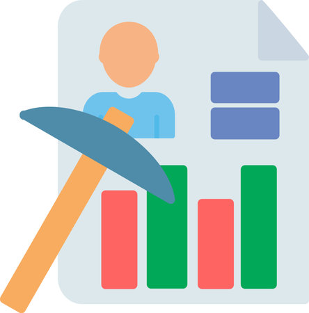 Data Mining Vector Icon Designのイラスト素材