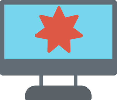 Screen Vector Icon Designのイラスト素材