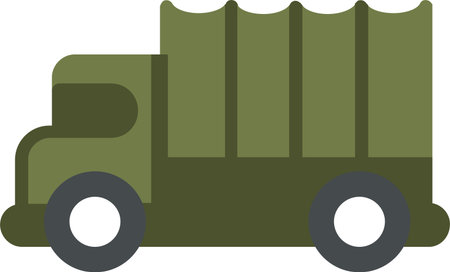 Military Truck Vector Icon Designのイラスト素材