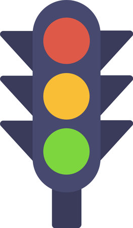 Traffic Light Vector Icon Designのイラスト素材